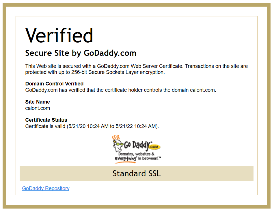 Security Certificate